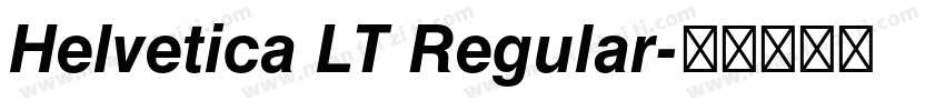 Helvetica LT Regular字体转换